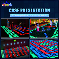 Piso de Baile LED Interactivo con Temática Multijuego Personalizable, Fácil Instalación, Material ABS, Alto CRI 85, para Juegos Activos en Interiores