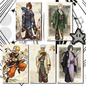 Planche d'art Anime Nijia, carte à collectionner personnalisé<span class=keywords><strong>e</strong></span>, personnage de manga japonais, bord doré, planche Shikishi pour la décoration murale de la chambre des fans, cadeau - Product Image 4