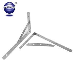 90 डिग्री दीवार बढ़ते कोने ब्रैकेट स्टेनलेस स्टील कोण त्रिकोण समायोज्य टेबल बेंच समर्थन कोष्ठक - Product Image 2