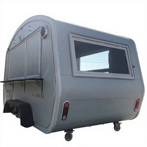 Fourgonnette alimentaire électrique à 4 roues en aluminium et fibre de verre, cuisine mobile avec structure en acier inoxydable pour la vente de tacos, burritos, pizzas et bubble tea - Product Image 1