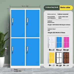 Sắt hiện đại tủ locker cảm biến điện tử khóa màu nhân viên phòng tập thể dục thay đổi túi tủ gỗ Bảng điều chỉnh phong cách thiết kế phong cách hiện đại - Product Image 2