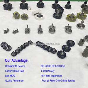 Roda dilapisi PU bantalan 12x38x10mm, rol katrol poliuretan PU620138-10 senyap, roda plastik dilapisi karet - Product Image 5