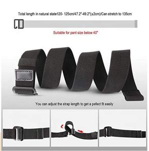 Erkek elastik streç naylon web kot kemer açık rahat kemer ile katı ayarlanabilir toka - Product Image 5