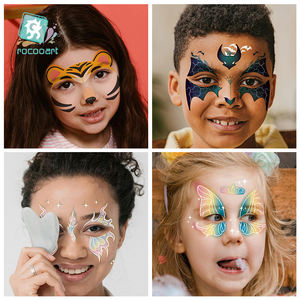 Verjaardagsfeestje Benodigdheden Gunsten Dinosaurus Tijger <span class=keywords><strong>Panda</strong></span> Gezicht Tatoeages Verf Voor Kinderen Jongens Meisjes Make-Up Gezichtsmasker Tatoeages Voor Kinderen - Product Image 3