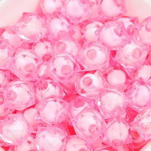 Новинка, оптовая продажа, 500 г/мешок, сахарные бусины, акриловые пластиковые квадратные прозрачные граненые круглые бусины для изготовления ювелирных изделий «DIY» - Product Image 6