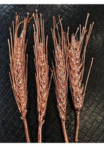 รวงข้าวสาลีแท้ทำมือเคลือบทองคำชมพู 18K ของตกแต่งสุดหรูสำหรับโชว์ในห้องนั่งเล่น ของขวัญสำหรับองค์กร ของสะสม - Product Image 4