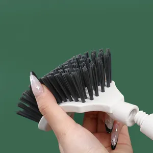 Toilet Brush Rubber Head Holder Cleaning Brush For Toilet Wall Hanging Household Floor Cleaning Bathroom Accessories