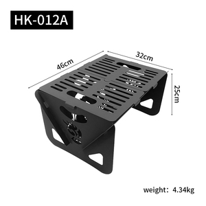 Parrilla de barbacoa de acero al carbono personalizable, brasero de leña para barbacoa, para acampar al aire libre, hoguera - Product Image 6
