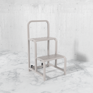 Almacén DE SEGURIDAD personalizado de acero Camión de escalera de plataforma móvil rodante de aluminio con pasamanos y ruedas Escalera de escalada de almacén - Product Image 2