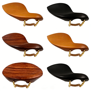 Kit Profesional de Reposacabezas para Violín, Tamaños 1/2, 3/4, 4/4, Madera de Ébano con Soporte Metálico - Product Image 3