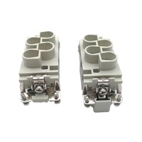 Conector de Alta Resistencia SVLEC HK 4+2+PE DIN EN6194, Macho/Hembra, Impermeable, Combinación de Señal y Alimentación, IP67