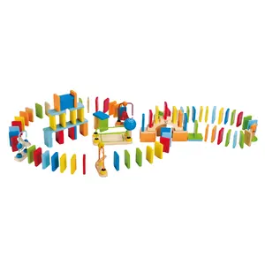 Wholesale 100Pcs Wooden Domino Sets Building Blocks Gifts Toy For Children