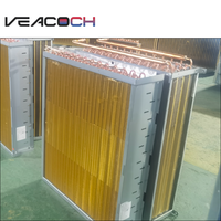 Condensador de Aire Enfriado con Tubos de Acero Inoxidable y Aletas de Aluminio, Evaporador Eficiente para Sistemas de Refrigeración de Agua Caliente