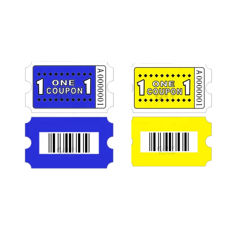 Single Line Arcade Ticket - Printing & Supply Details