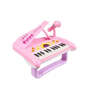Multi function educational musical toy electric piano keyboard toy microphone with GCC