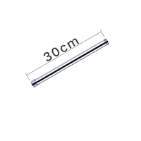 Barra de Ducha Moderna de Acero Inoxidable Negro de 30CM, Marca YaoPeng YP-K91, para Montaje en Pared, con 3 Años de Garantía, para Cuarto de Ducha