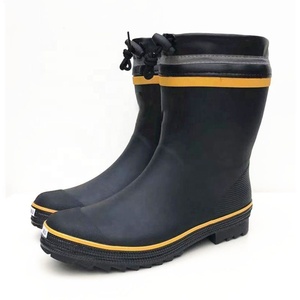 <span class=keywords><strong>Bottes</strong></span> de pluie en caoutchouc écologiques YL3657 en gros, confortables, doublure en fausse fourrure, chaudes, pour les travailleurs. - Product Image 2