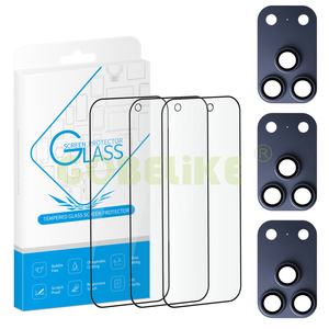 Protector de Pantalla de Vidrio Templado 3D <span class=keywords><strong>HD</strong></span> 11d <span class=keywords><strong>y</strong></span> Protector de Lente de Cámara Anti-Rotura <span class=keywords><strong>y</strong></span> Anti-Estática para iPhone XR 11 12 13 14 15 16 17 - Product Image 3