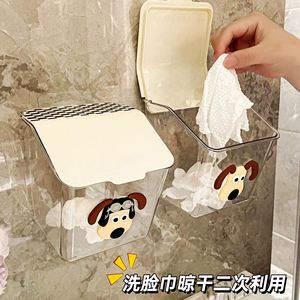 Boîte de rangement murale transparente avec couvercle pour cuisine, salle de bain, chambre à coucher, conteneur en plastique - Product Image 4
