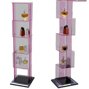 Maß Stand Acryl Parfüm Display-ständer Luxus Parfüm Shop-Display Regal Schrank