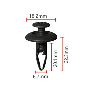 <b>Car</b> Nylon Clip B196 18.2mm Diameter <b>Push</b> Type Fastener For Auto Panel Repair - Product Image 1