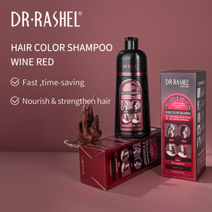 DR RASHEL Colágeno y aceite <span class=keywords><strong>de</strong></span> argán <span class=keywords><strong>Vino</strong></span> Tinto Fast Black Ealily Dye Fortalece el <span class=keywords><strong>color</strong></span> del <span class=keywords><strong>cabello</strong></span> Champú - Product Image 5