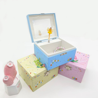 Caja Musical de Papel con Manivela, Forma Cuadrada, Ecológica, de Lujo, con Logotipo Personalizado Yiyu, Espejo, Sonido de 60 Segundos