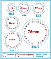 2022 GED nouveauté manuel bricolage personnalisé miroir ouvre-bouteille en métal broche bouton Badge faisant la Machine ronde