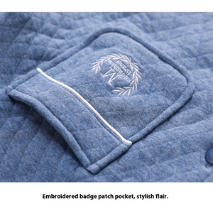 Pigiama da <span class=keywords><strong>Uomo</strong></span> Ming Jet in Puro Cotone 100% Lavorato a Maglia, Tre Strati Traspiranti, Maniche Lunghe, Casual, Autunno <span class=keywords><strong>Inverno</strong></span>, per Casa - Product Image 4