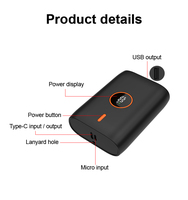 Meilleure mini batterie externe portable générique pratique, LED 18W 10000mAh, affichage numérique, 22.5W PD 10000 Mah, batterie externe