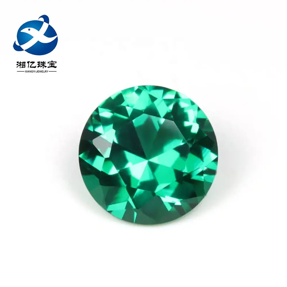 1.0ミリメートル1.75ミリメートルxygems Factory Wholesale Emerald Green Synthetic Nano Gemstones Round Stone