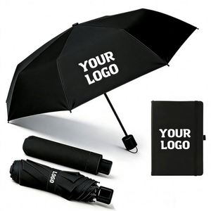 Wholesale <b>Foldable</b> Sun and Rain With Logo Promo Business Gift Outdoor Travel Couples Adult Folding <b>Umbrella</b> - Product Image 1