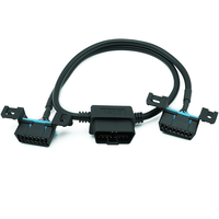 Cable de extensión OBD2 de uno a dos para coche, divisor OBD2 Cable, herramienta de Conector de diagnóstico OBD2 para Buick/para Cadillac/para Cruze