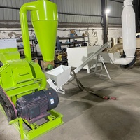 Promotion : Broyeur à marteaux multifonctionnel pour bois, broyeur de branches, de céréales et de maïs avec cyclone de dépoussiérage pour la production de granulés de biomasse agricole
