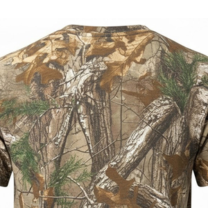 Latest Design Custom <b>Slim</b> Fit Hunting Half Sleeve Shirt Outdoor Wear Real <b>Tree</b> Pattern Custom Print Hunting T Shirt For Men - Product Image 6