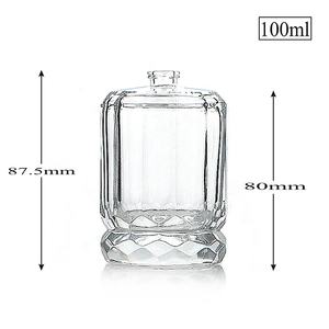 Conception arabe de haute qualité 100ml bouteille de parfum rond fond épais formes spéciales bouteille de parfum avec couronne creuse <span class=keywords><strong>Zara</strong></span> Cap - Product Image 4