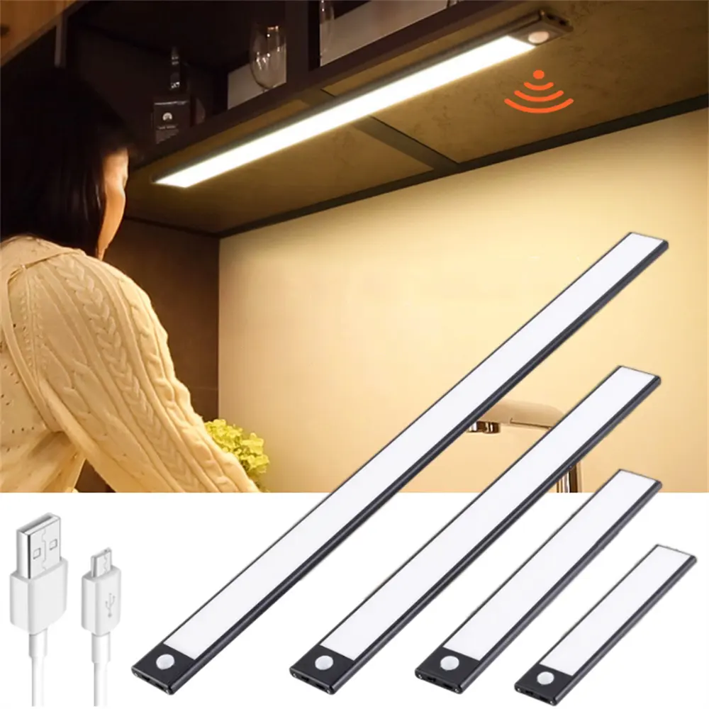 Wireless Led Security Indoor Pir Motion Sensor Light Cabinet Closet Light Night Light with Sensor