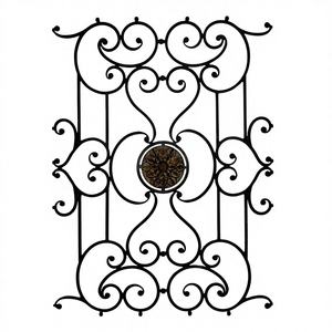 โรงงานผลิตกรอบหน้าต่างเหล็กดัดคุณภาพสูงสไตล์ยุโรปสมัยใหม่ ป้องกันการโจรกรรม ดีไซน์แขวนแบบสแตนเลส - Product Image 1