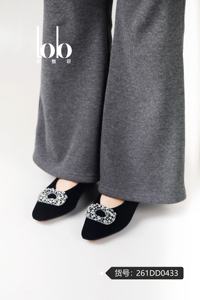 Escarpins de ville pour femme toutes saisons Printemps 2026, à enfiler, bout pointu, couleur unie, <span class=keywords><strong>chaussures</strong></span> de mariage, décolleté peu profond, avec strass et doublure en cuir - Product Image 5