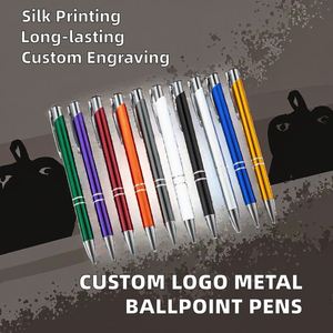 Stylos à bille en métal personnalisés avec logo, gravure personnalisée, stylos promotionnels publicitaires, cadeau - Product Image 2