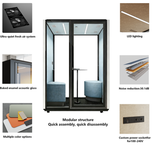 Acoustique Mobile Maison de Travail Téléphone Musique <span class=keywords><strong>Cabine</strong></span> Insonorisée Unité Intérieure Préfabriquée Réunion Portable Home Office Pods - Product Image 4