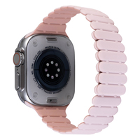Magnetisches Sport band 38/45/49mm für Iwatch Bambus gelenk Silikon armband für Iwatch Bambus gelenk Silikon armband Zubehör