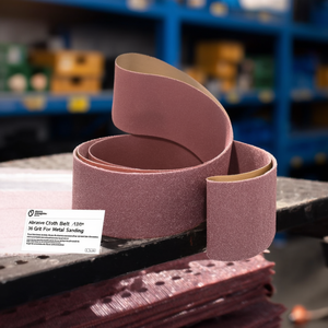 Banda de tela abrasiva 1500x120 mm de corindón grano 36 para lijado de metales - Product Image 3