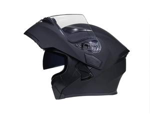 หมวกกันน็อคมอเตอร์ไซค์สีดำด้านทำจาก ABS เกรดพรีเมี่ยม - Product Image 4