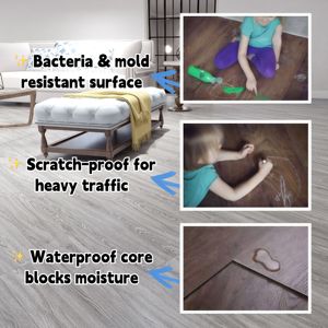 Không thấm nước SPC tự dính sàn gạch trong gỗ sồi mô hình cho nhà bếp phòng tắm văn phòng bên ngoài trường phòng tập thể dục tự làm cài đặt - Product Image 4