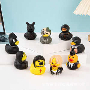 ゴシックサタニックダック ゴシックサイバーパンクパイロット ラバーパンクダック デコレーション ノベルティ ロックダッキー オーナメント ロックアンドロール ハロウィンオーナメント - Product Image 6