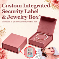 Boîte cadeau magnétique pour bijoux en gros avec sceau de sécurité holographique, emballage personnalisé anti-contrefaçon, logo OEM