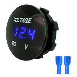 โวลต์มิเตอร์ดีซี 0-30V จอแสดงผล LED เฟสเดียวสำหรับการทดสอบแรงดันไฟฟ้าของรถจักรยานยนต์รถยนต์เรือ - Product Image 3