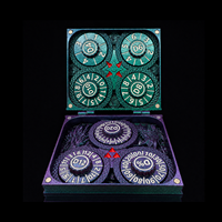 Dés à roulettes pliables en métal 7-en-1, motif Dragon Magique Violet et Vert, pour Dungeons and Dragons