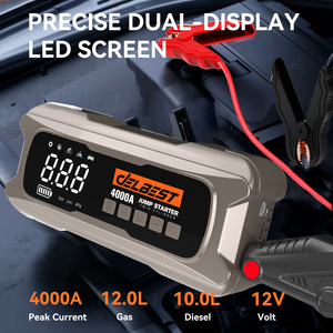 เครื่องช่วยสตาร์ทรถยนต์ 4000A Peak Car Jump Starter พร้อ<span class=keywords><strong>ม</strong></span>ปั๊มลม 150PSI สตาร์ทเครื่องยนต์เบนซิน 12.0 ลิตร และดีเซล 10.0 ลิตร  แบตสำรองพร้อ<span class=keywords><strong>ม</strong></span>พอร์ต PD65W สำหรับรถบรรทุก - Product Image 6
